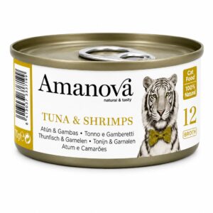AMANOVA TUNA & SHRIMPS EN CALDO 70 G