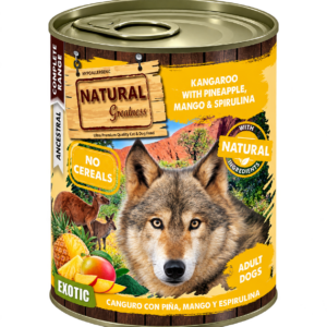 NATURAL GREATNESS LATA PERRO CANGURO 400 g