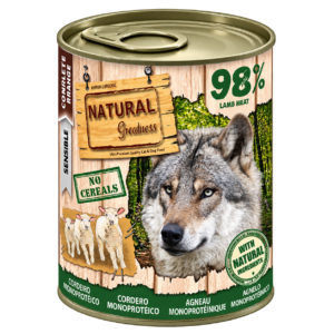 NATURAL GREATNESS LATA PERRO CORDERO 400 g