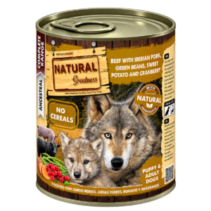 NATURAL GREATNESS VACUNO CON CERDO IBÉRICO 400g