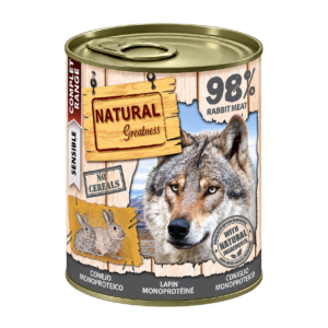 NATURAL GREATNESS LATA PERRO CONEJO 400g