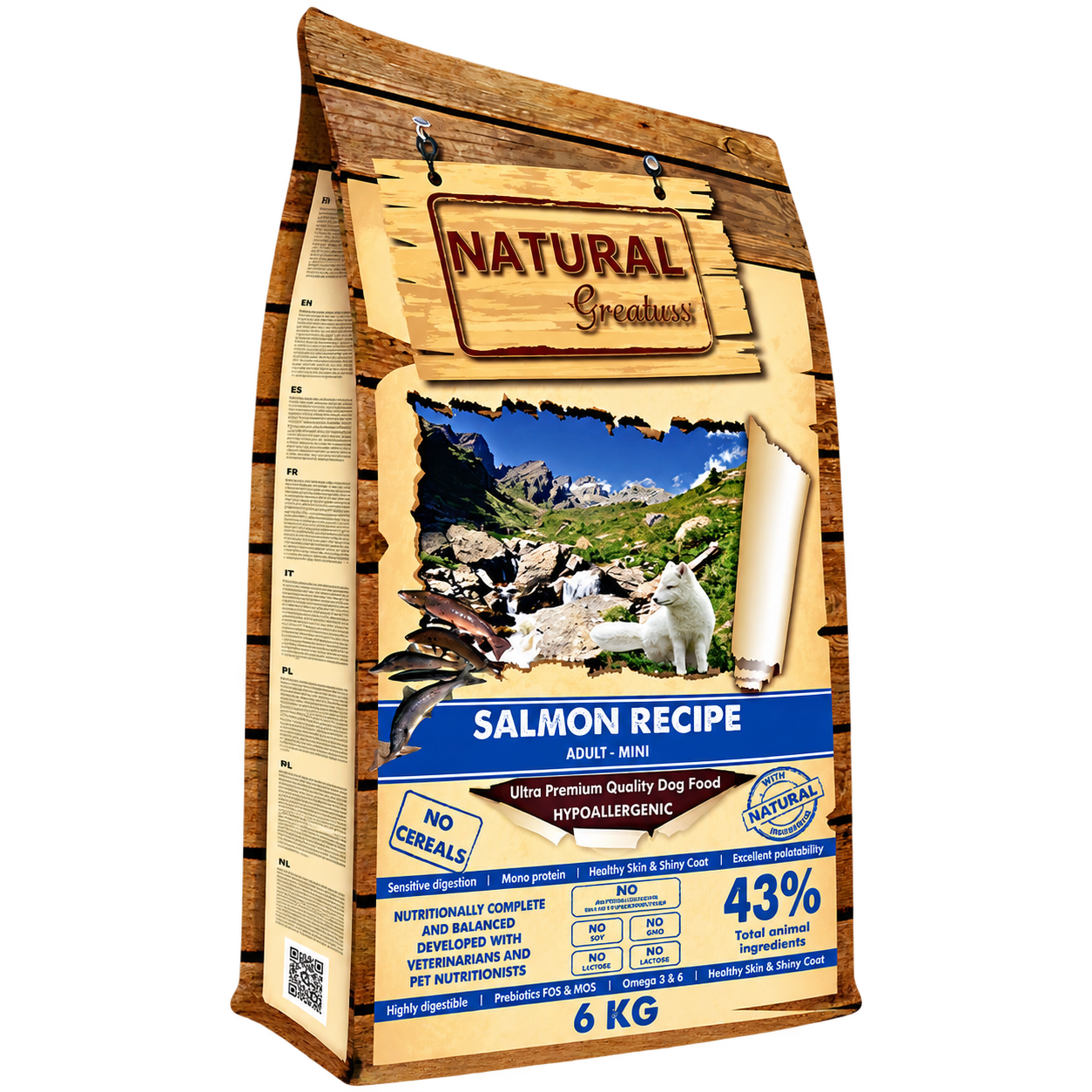 NATURAL GREATNESS PERRO SALMÓN MINI