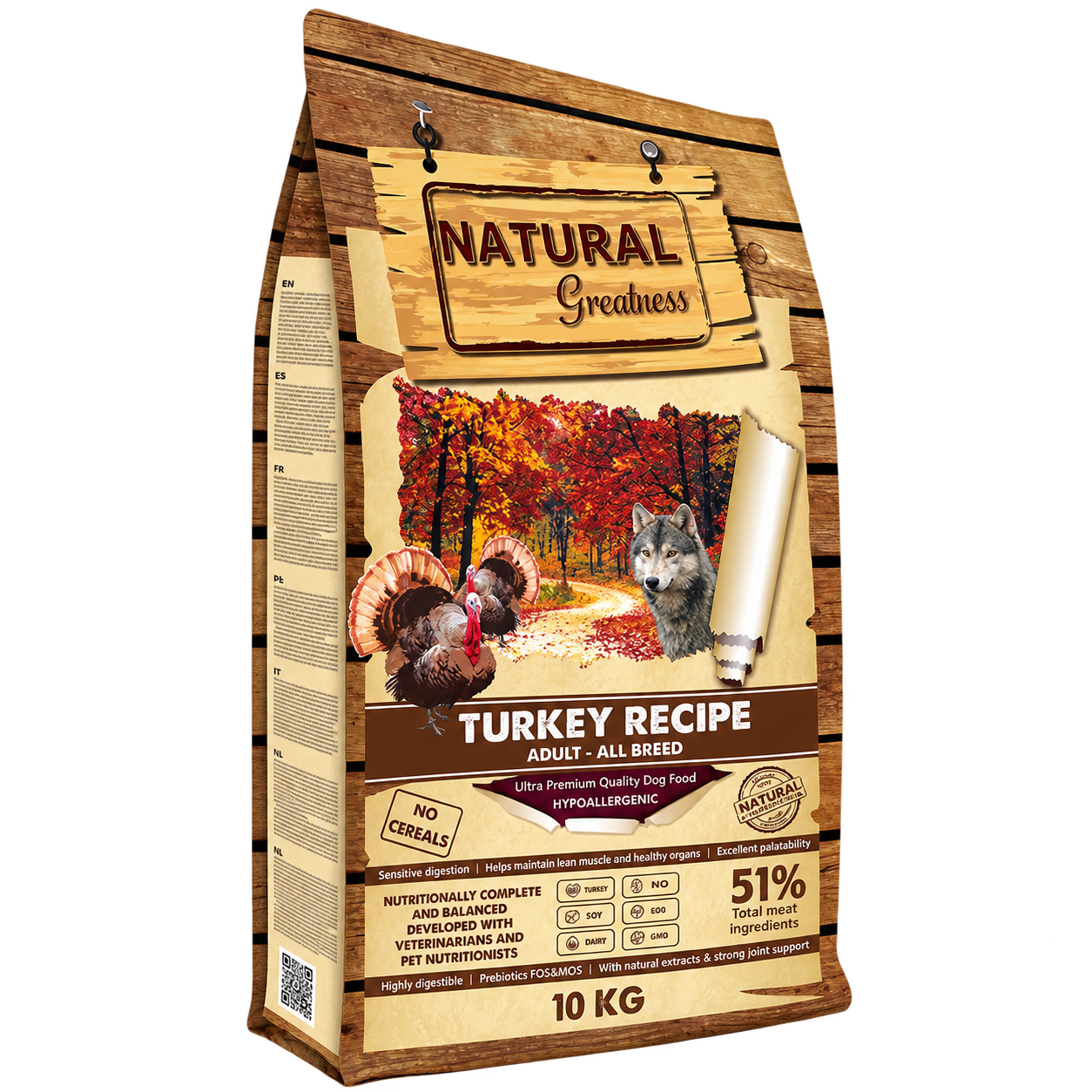 NATURAL GREATNESS PERRO PAVO
