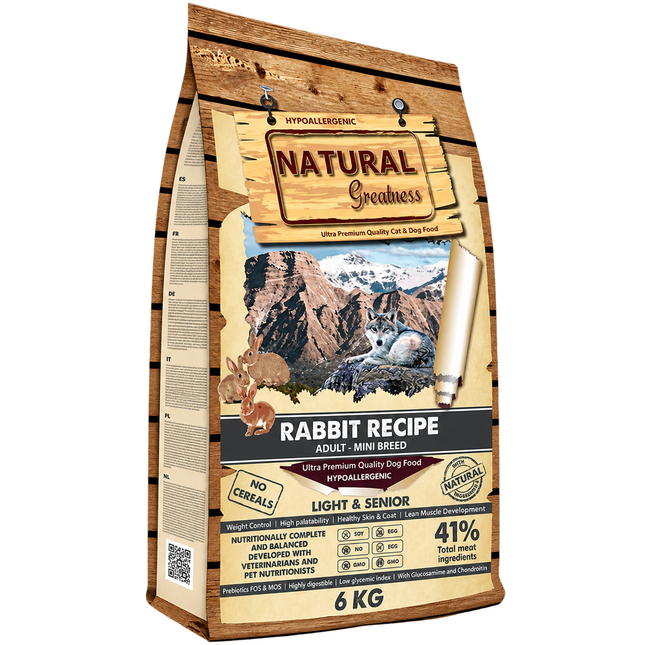 NATURAL GREATNESS PERRO CONEJO MINI