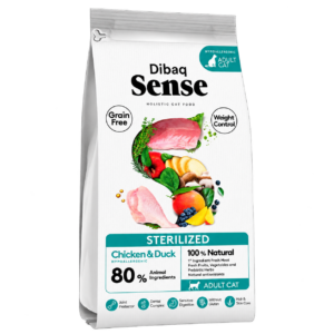 DIBAQ SENSE GATO ESTERILIZADO POLLO Y PATO