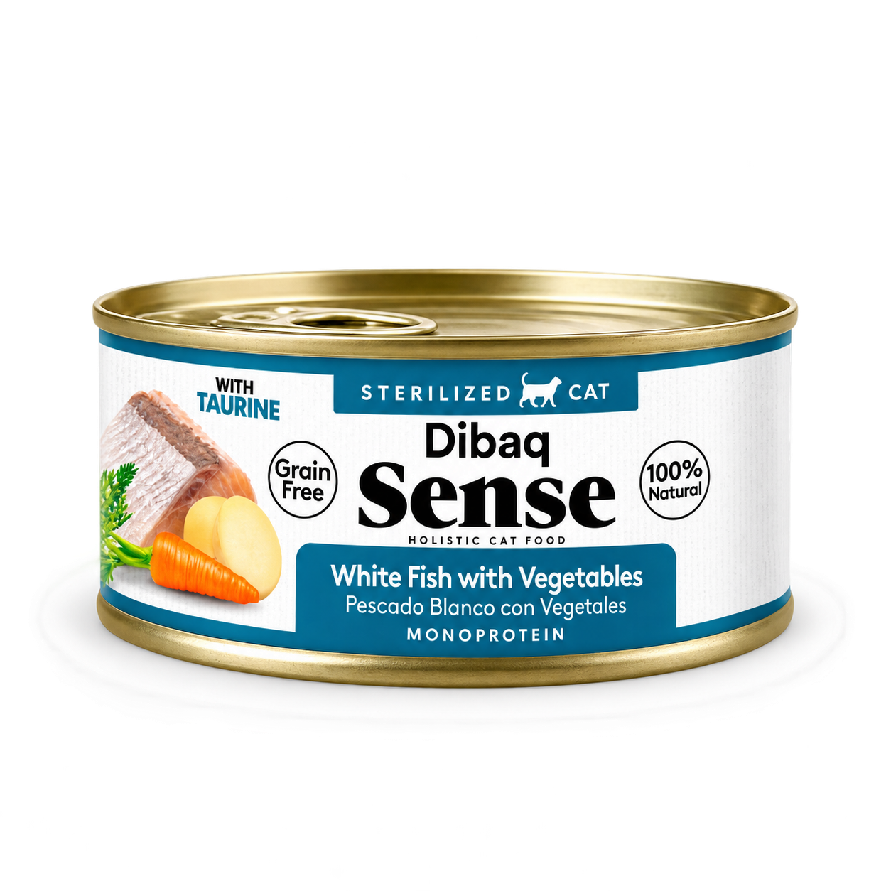 DIBAQ SENSE LATA GATO ESTERILIZADO PESCADO BLANCO 70 G