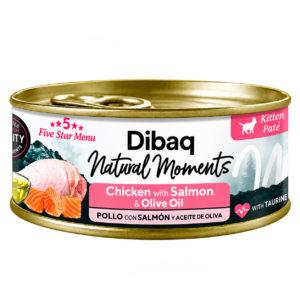 DIBAQ NATURAL MOMENTS LATA GATITO POLLO CON SALMON