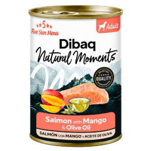 DIBAQ NATURAL MOMENTS LATA PERRO SALMON CON MANGO