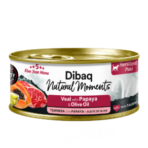 DIBAQ NATURAL MOMENTS LATA GATO ESTERILIZADO TERNERA 70g