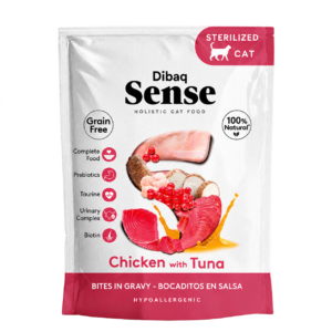 DIBAQ SENSE SNACK GATO POLLO Y ATUN 100 g