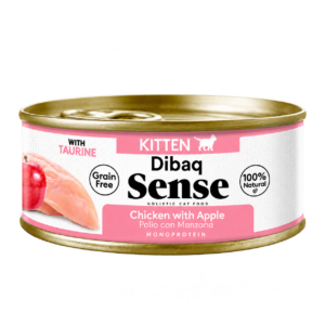 DIBAQ SENSE LATA GATITO POLLO CON MANZANA 70G
