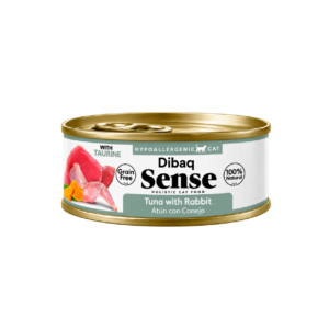 DIBAQ SENSE LATA GATO ATÚN CON CONEJO Y CALABAZA 70G