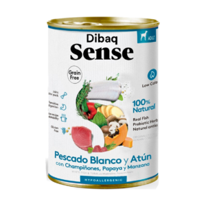 DIBAQ SENSE LATA PERRO PESCADO BLANCO Y ATÚN 380G